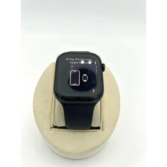 Apple Watch Series 8 45mm GPS + LTE Black Aluminum Working Unlocked TESTED